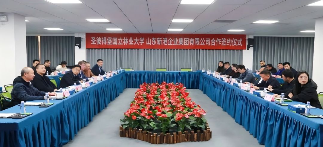熱烈慶祝新港集團(tuán)&圣彼得堡國(guó)立林業(yè)大學(xué)特聘專家簽約儀式圓滿成功！